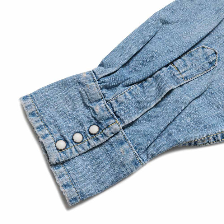 REMI RELIEF - 8.5oz DENIM WESTERN SHIRT - Sawtooth Flap Pockets - RN2048SDR
