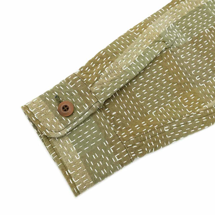 STUDIO D’ARTISAN - NORAGI ARMY SASHIKO - LONG SLEEVE SHIRT - 5718