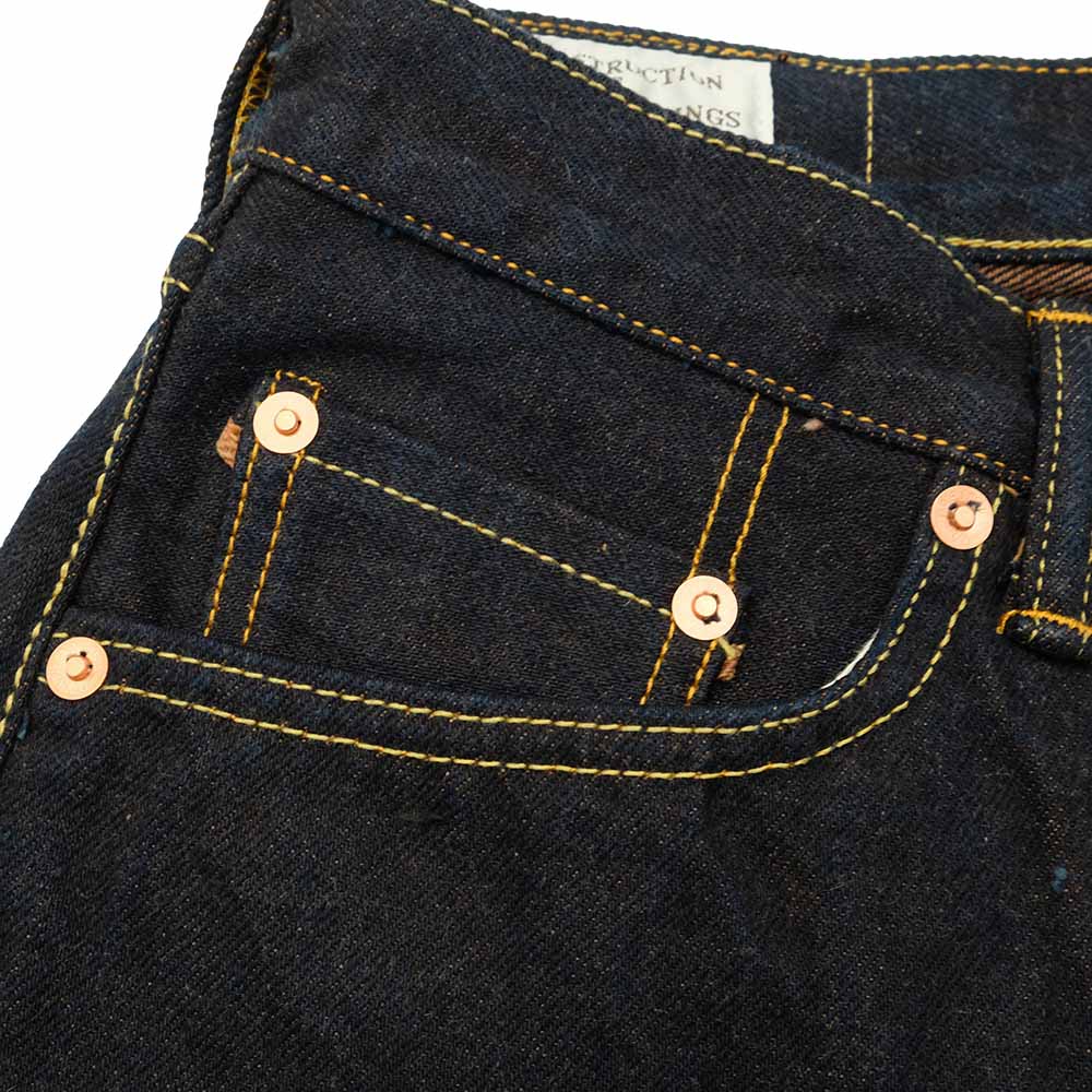 STUDIO D’ARTISAN - 15oz. AI-SHIBU DYED JEANS - D1879