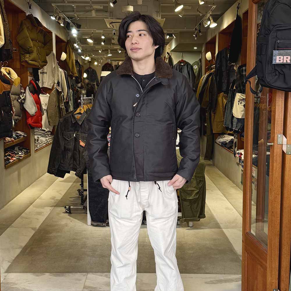 IRON HEART - OILED WHIPCORD - N-1 TYPE DECK JACKET - IHM-37