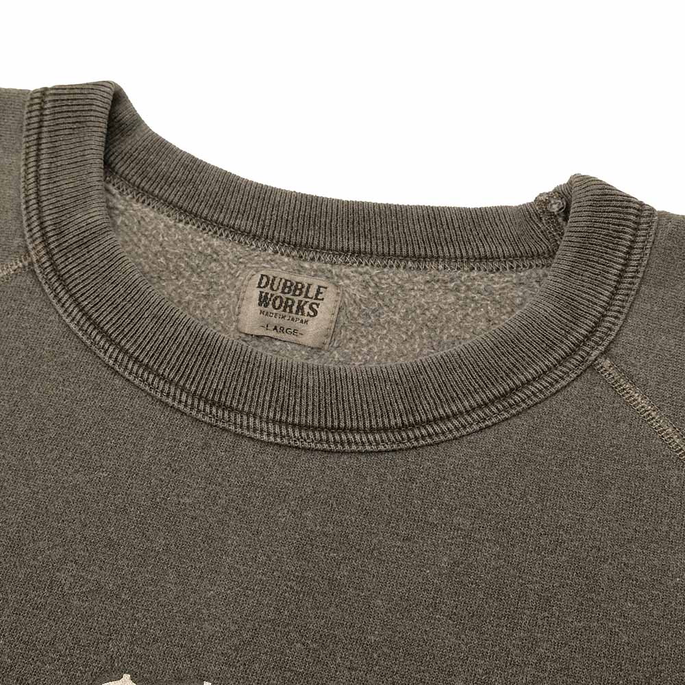 DUBBLE WORKS - RAGLAN CREW SWEAT - BEER - 83003BEE-25