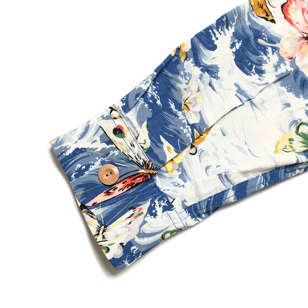 SUN SURF - HINOYA EXCLUSIVE - L/S RAYON HAWAIIAN SHIRT - BUTTERFLY SPLASH - SS39627HYL