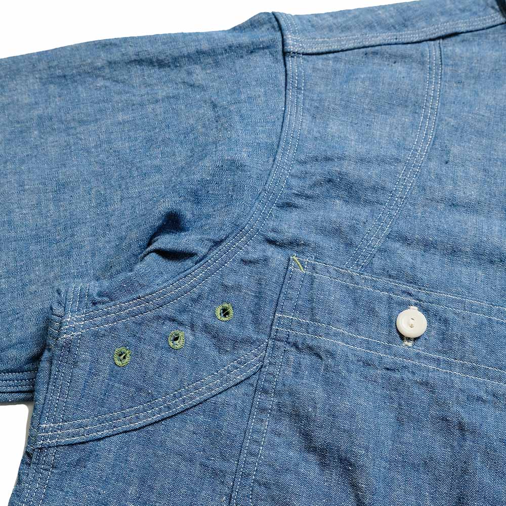 WAREHOUSE - VENTILATION TRIPLE STITCH CHAMBRAY SHIRTS - 3064-25
