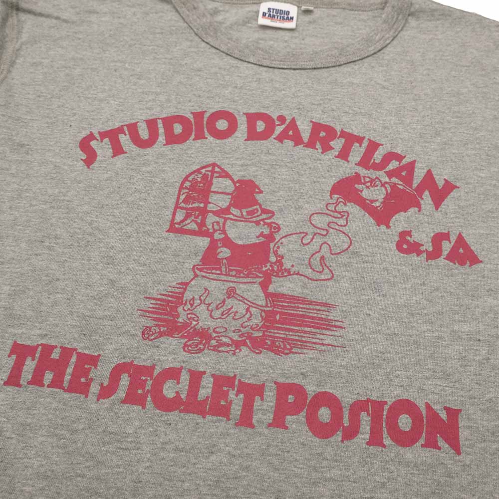 STUDIO D’ARTISAN - PRINT L/S T-SHIRT - THE SECLET POSION - 8195B
