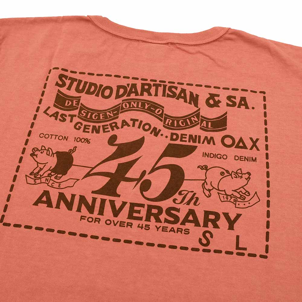 STUDIO D’ARTISAN - 45周年記念モデル - USA コットン 日の出プリント Tシャツ - SP-098A