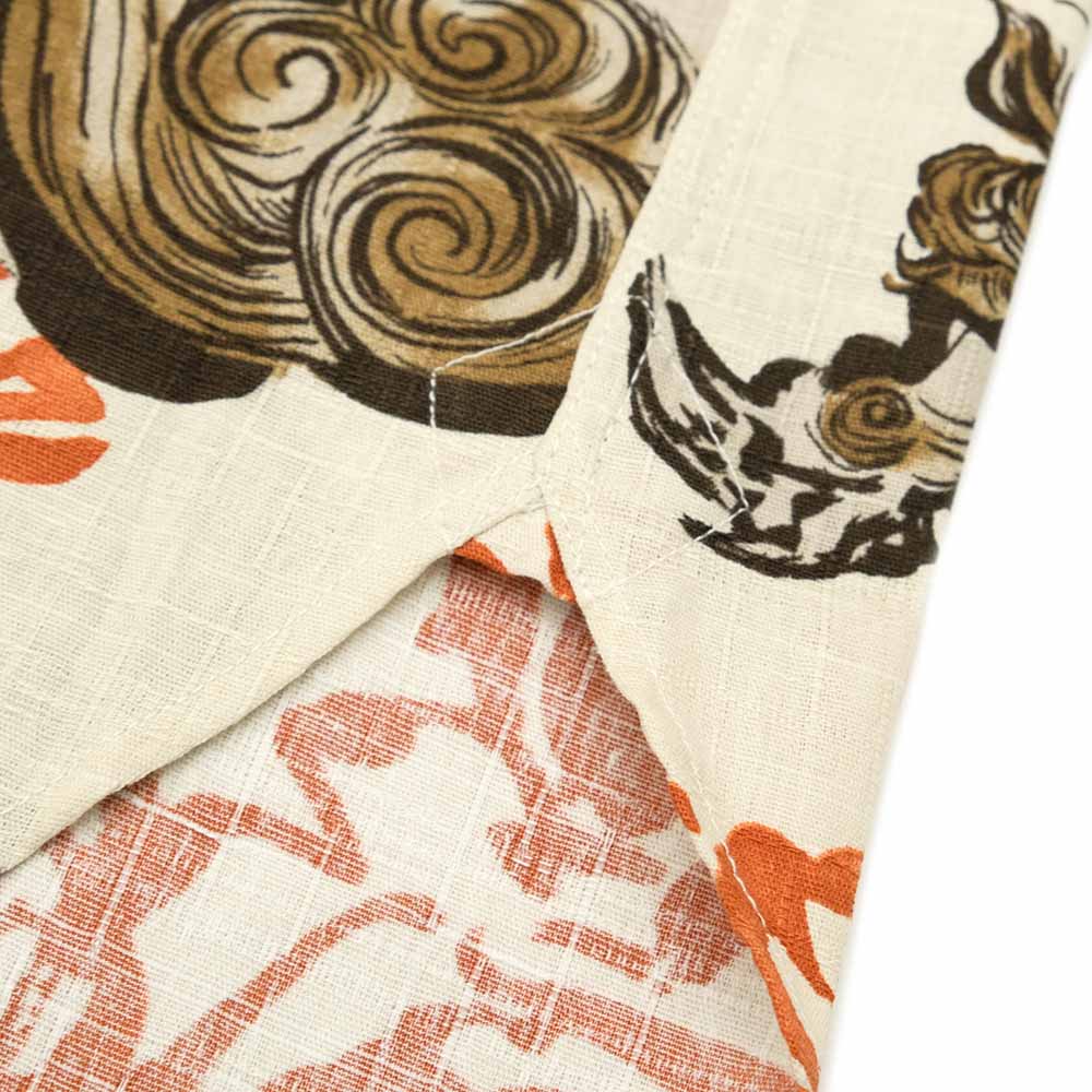 衣櫻 - サザンクロス素材 - 長袖レギュラーシャツ - 唐獅子牡丹 - SA1670