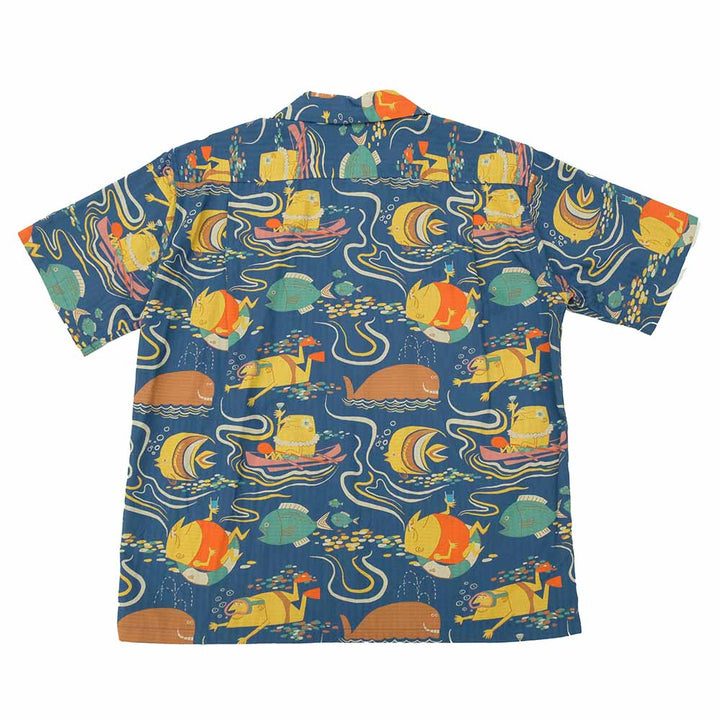 SUN SURF - DOBBY COTTON OPEN SHIRT - OCEAN ACTIVITIES - by 柳原良平 with MOOKIE SS39538