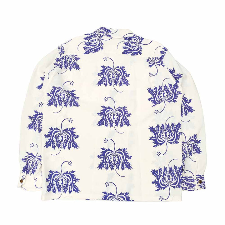 SUN SURF - L/S RAYON HAWAIIAN SHIRT - CORAL HIBISCUS - SS29402