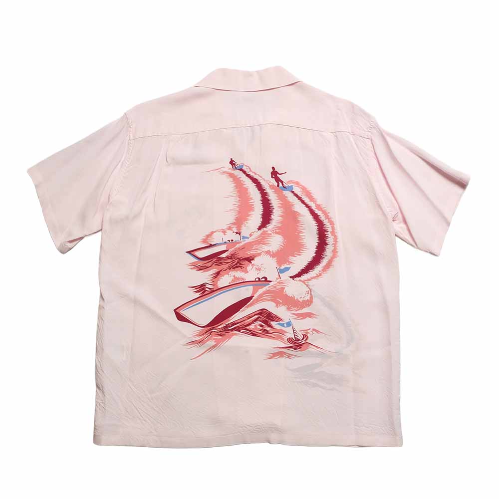 SUN SURF - S/S RAYON HAWAIIAN SHIRT - WATER SKIING - SS39630