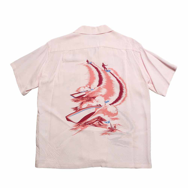 SUN SURF - S/S RAYON HAWAIIAN SHIRT - WATER SKIING - SS39630
