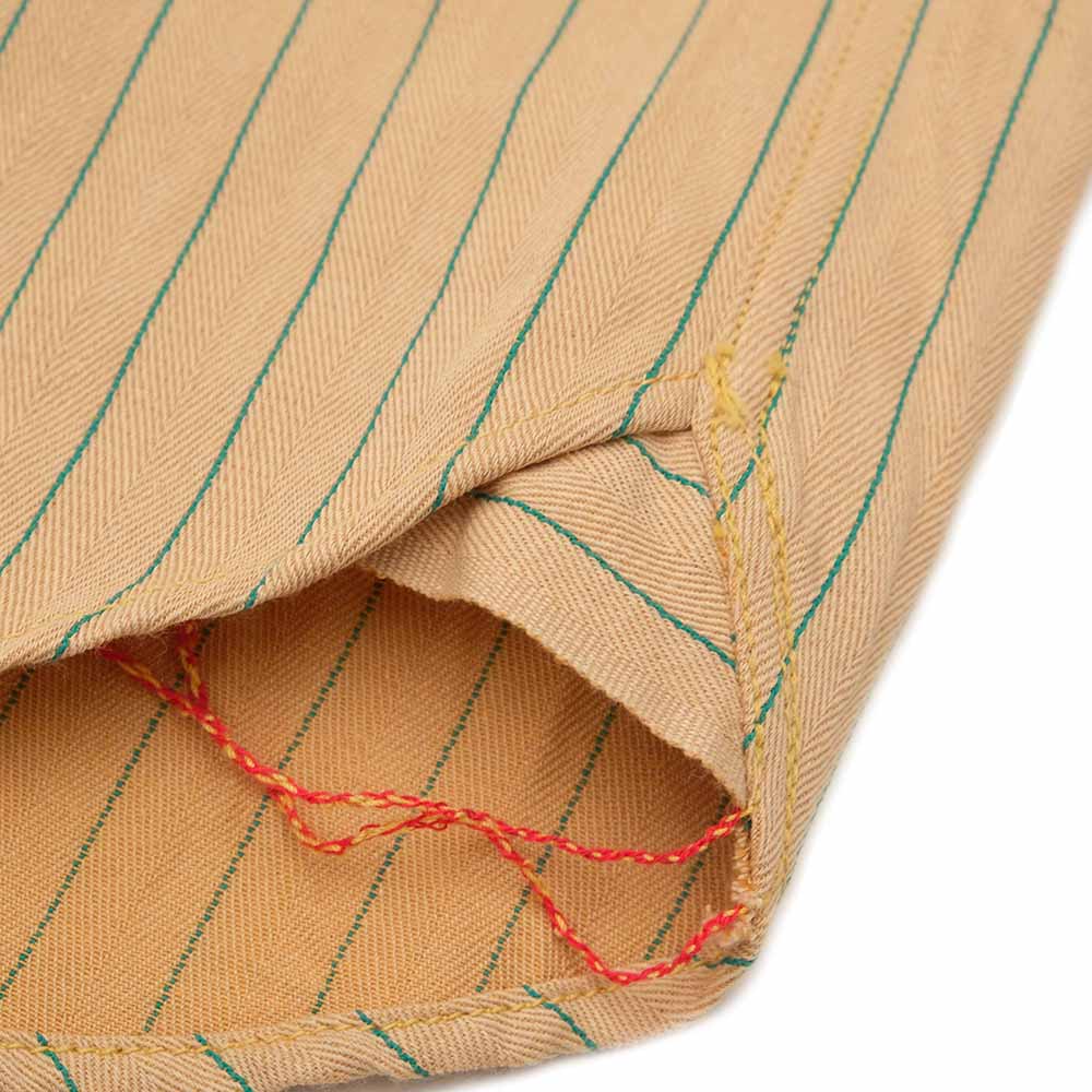 SUGAR CANE - COKE STRIPE L/S WORK SHIRT - SC28652