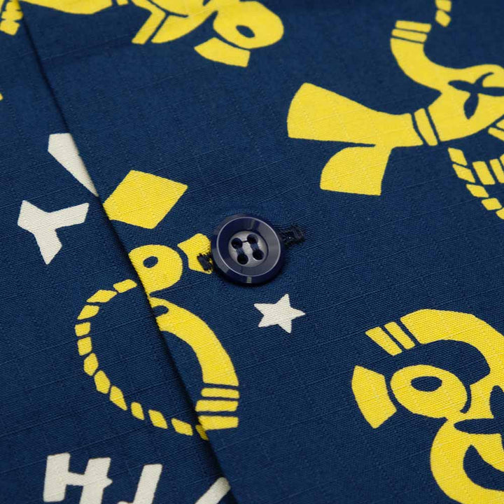 SUN SURF - COTTON RIPSTOP OPEN SHIRT - SAILOR MOKU STARS - SS39280