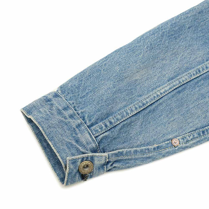 REMI RELIEF - 12oz DENIM WW2 MODEL JACKET - USED BLUE - RN29373246