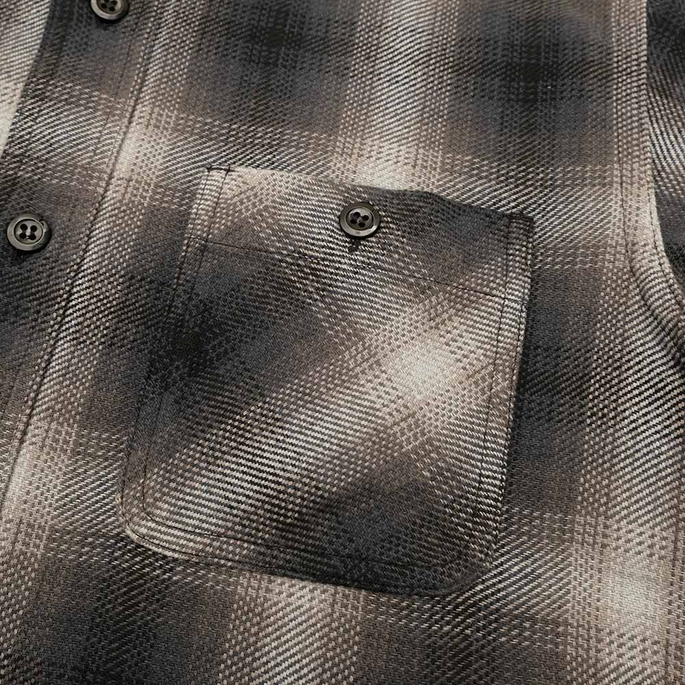 SUGAR CANE - TWILL PLAID WORK SHIRT - SC29561