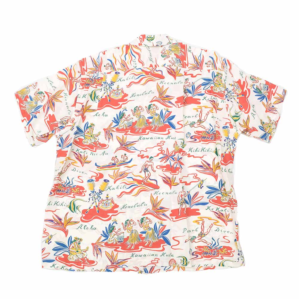 SUN SURF - RAYON HAWAIIAN SHIRT - HAWAIIAN HULA - SS39411