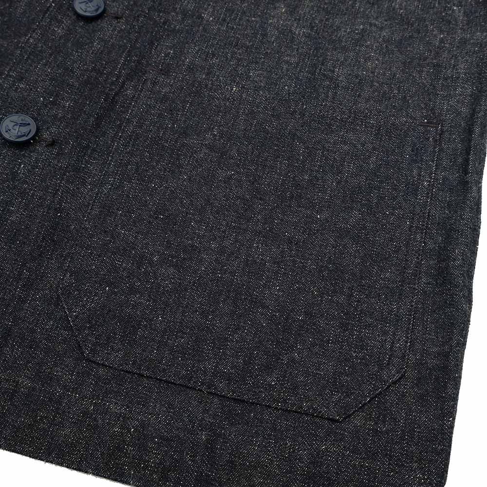 WAREHOUSE - U.S.NAVY SHAWL COLLAR COVERALL - INDIGO DENIM - WH-2220