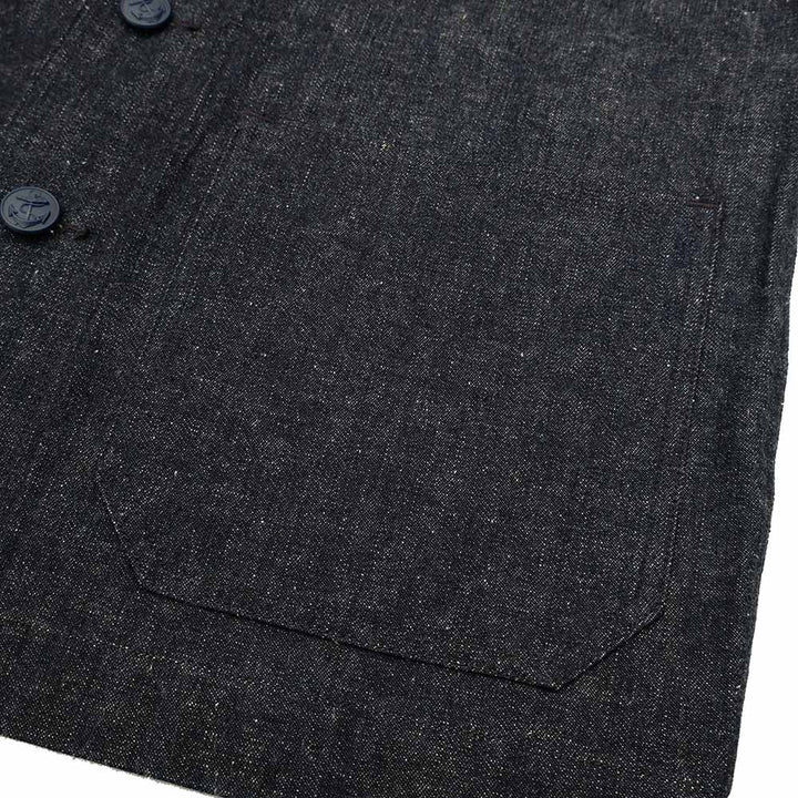 WAREHOUSE - U.S.NAVY SHAWL COLLAR COVERALL - INDIGO DENIM - WH-2220