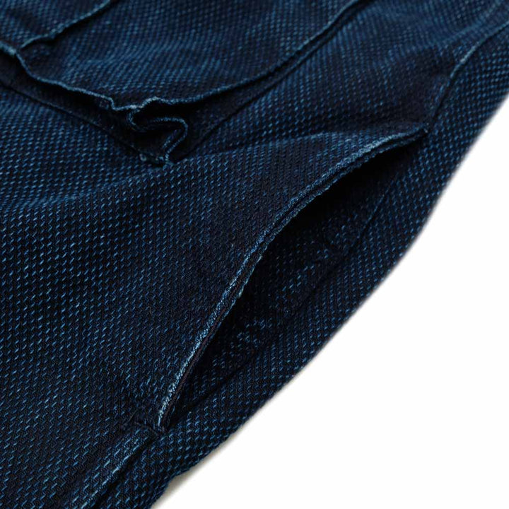 Soundman - US ARMY COMBAT JK - Delaware - Indigo Dyed Sashiko Style Dobby - 493M-655A