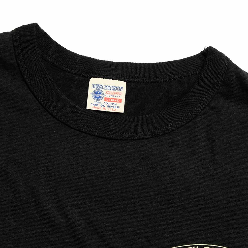BUZZ RICKSON'S - S/S T-SHIRT - 23rd BOMB. SQ. BOMBER BARONS - BR79778