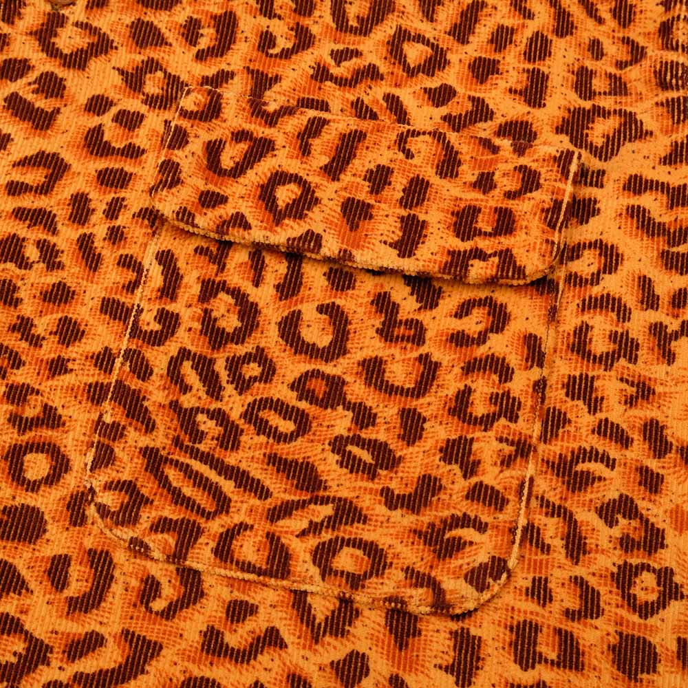 STYLE EYES - Late 1950s Style Corduroy Sports Shirt - LEOPARD - SE29173