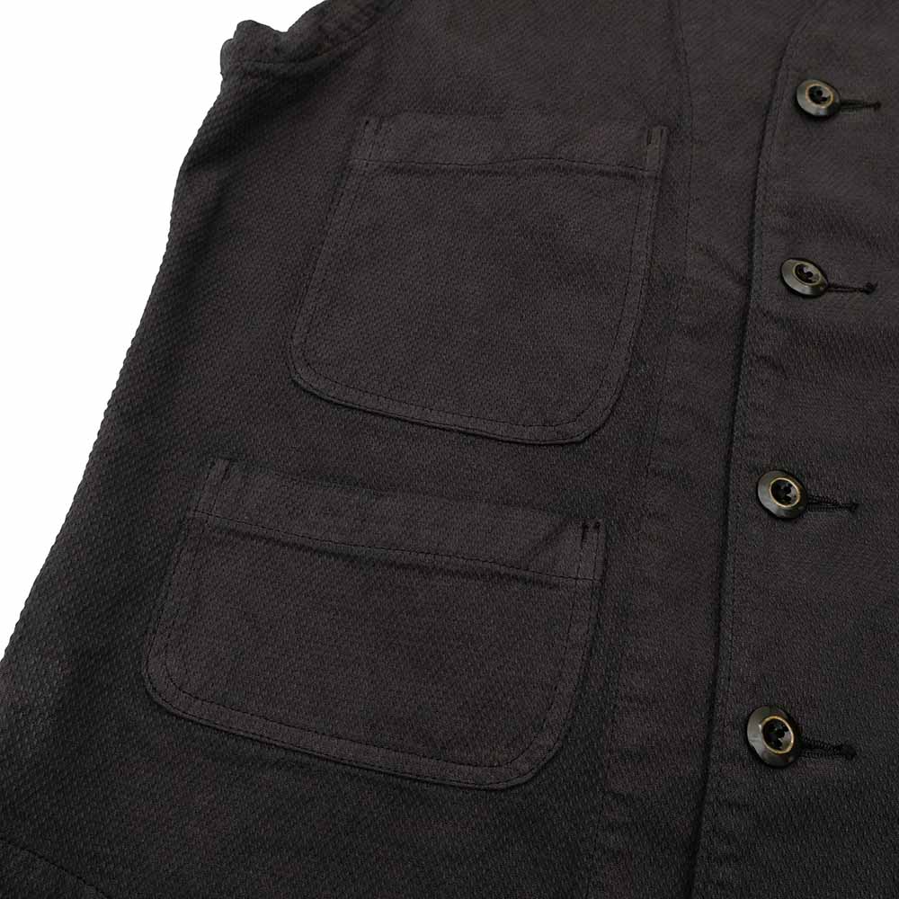 Soundman - Working Waist Coat - Marcy - Sashiko Style Dobby - M376-454Y