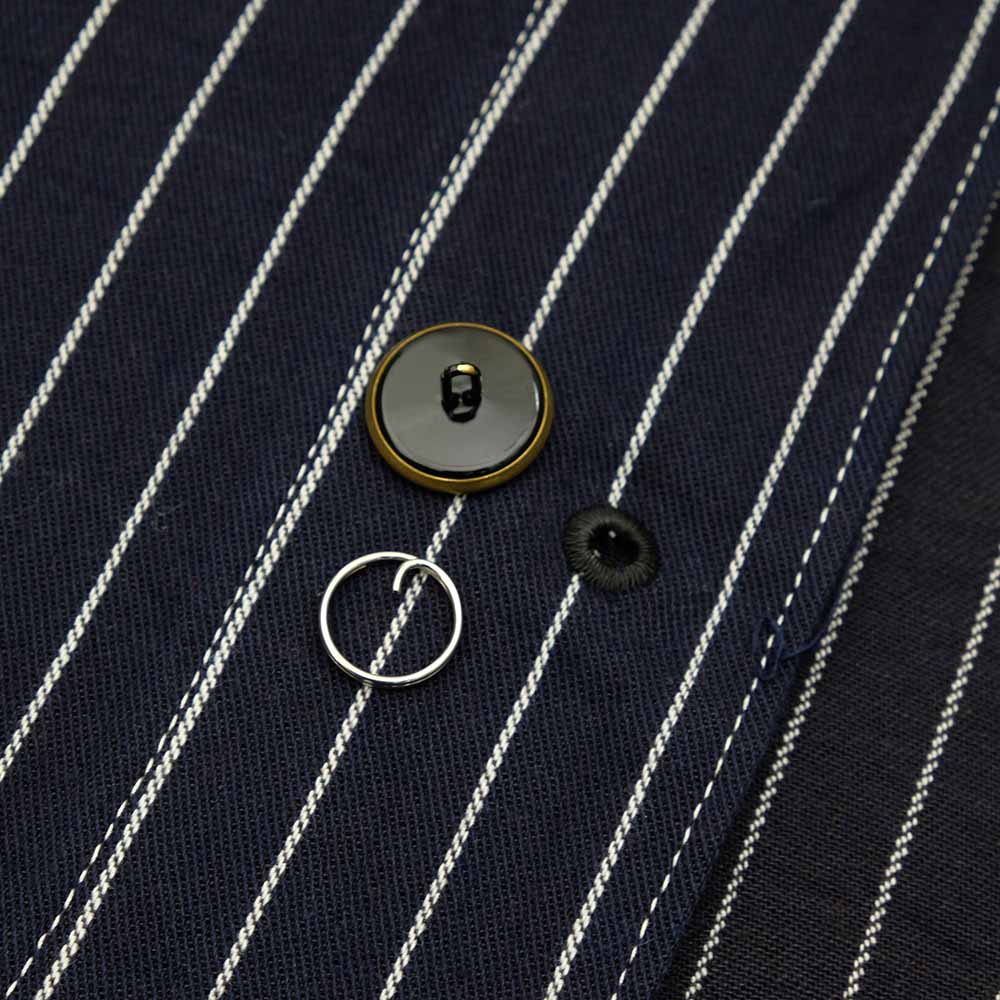 HEADLIGHT - 8oz. SPECIAL WOVEN STRIPE DENIM WORK COAT - HD15647