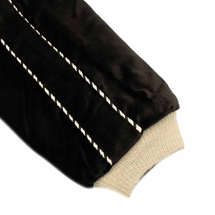 TAILOR TOYO - Mid 1950s Style - Velveteen × Acetate Quilted Souvenir Jacket - Stencil Paint - TOYO ENTERPRISE 60th Anniversary - Special Edition - TIGER HEAD × EAGLE - TT15809