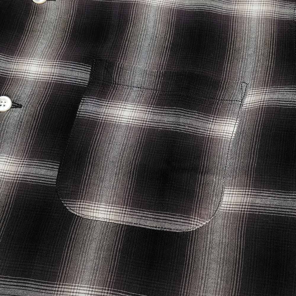 SUGAR CANE - RAYON OMBRE CHECK OPEN SHIRT - SC29120