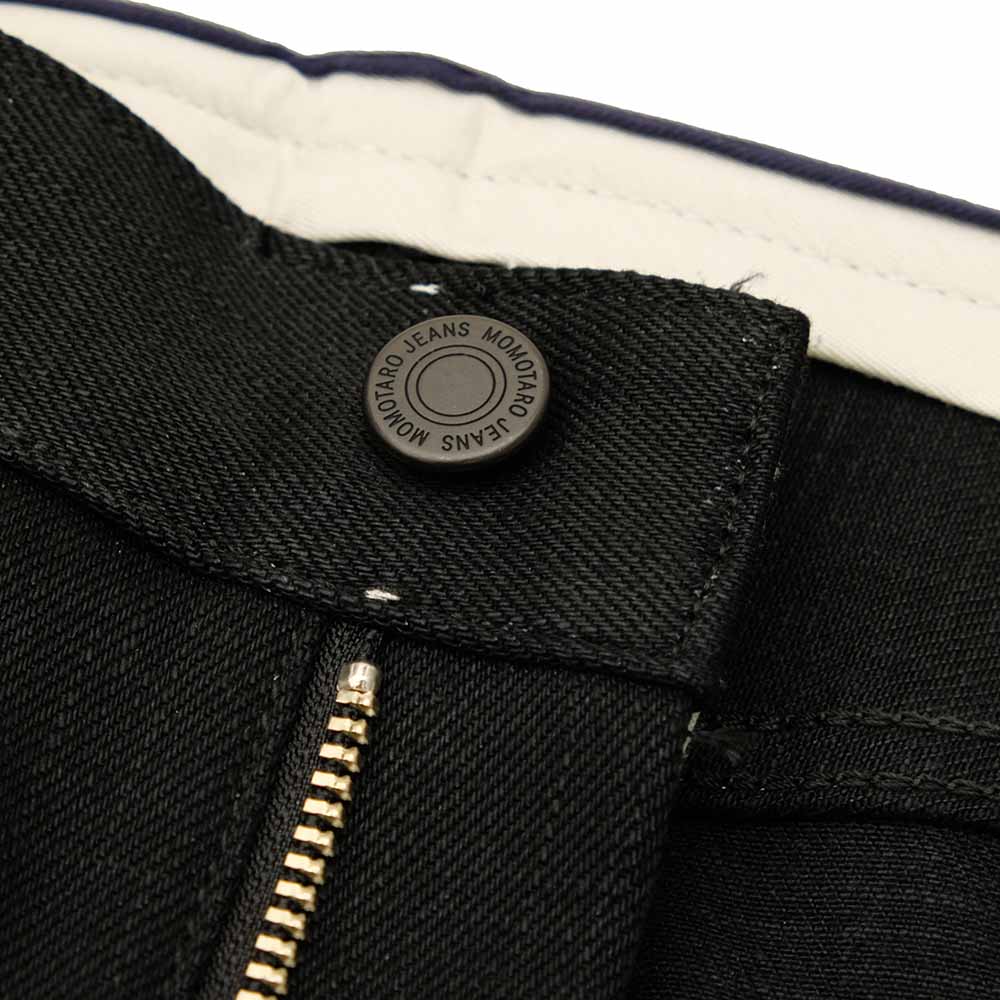 MOMOTARO JEANS - #200 STANDARD TAPERED 14.7oz BLACK - Zip-Fly - MMJZ1200