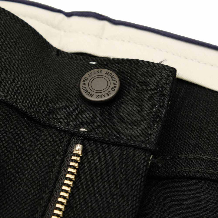 MOMOTARO JEANS - #200 STANDARD TAPERED 14.7oz BLACK - Zip-Fly - MMJZ1200