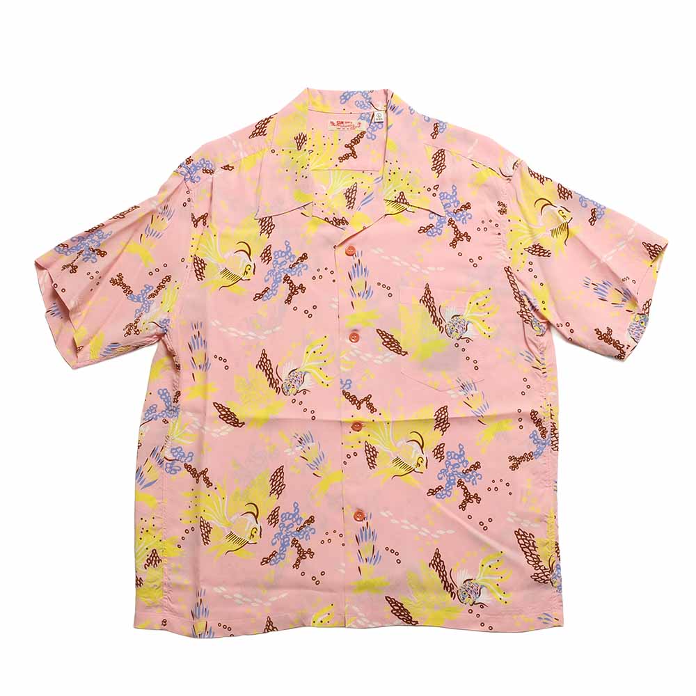SUN SURF - S/S RAYON HAWAIIAN SHIRT - TROPICAL FISH - SS39626