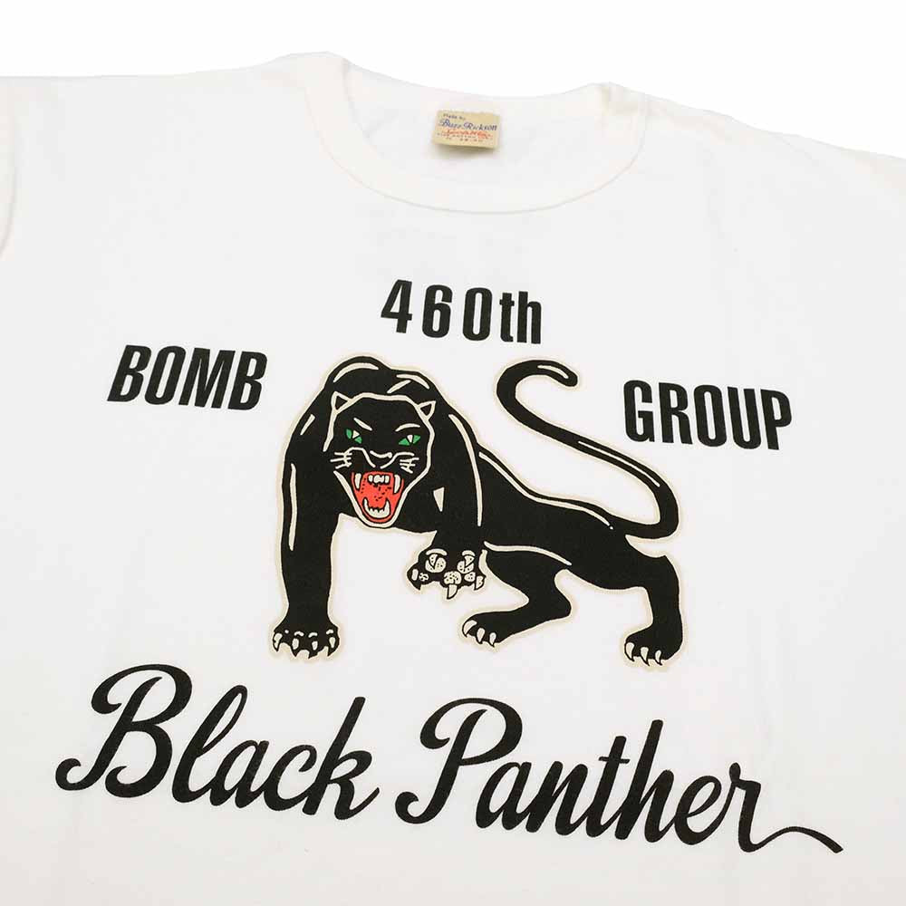 BUZZ RICKSON'S - GOVERNMENT ISSUE T-SHIRT - 460th BOMB.SQ. Black Panther - BR79575