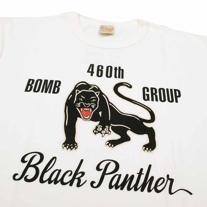 BUZZ RICKSON'S - GOVERNMENT ISSUE T-SHIRT - 460th BOMB.SQ. Black Panther - BR79575