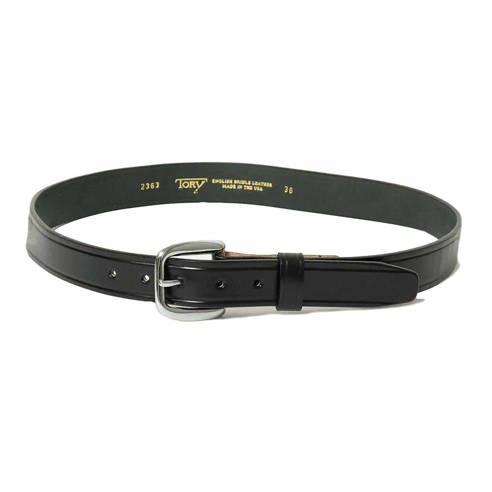 Tory Leather Bridle Leather Belt Black - ベルト
