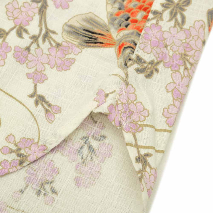 衣櫻 サザンクロス素材 長袖レギュラーシャツ 跳ね鯉 SA1565