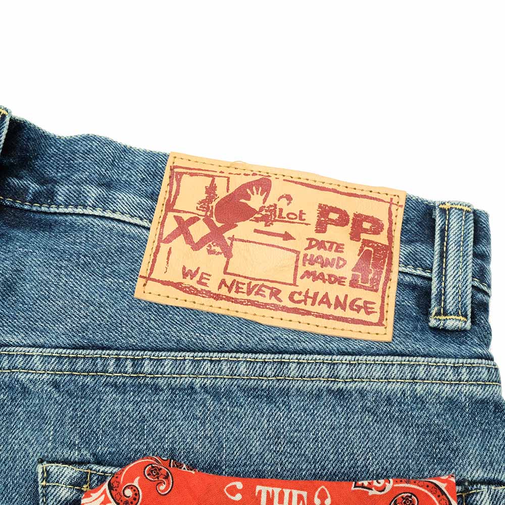 HOLLYWOOD RANCH MARKET - PP4XX Just length Jeans - MID BLUE - 1008262