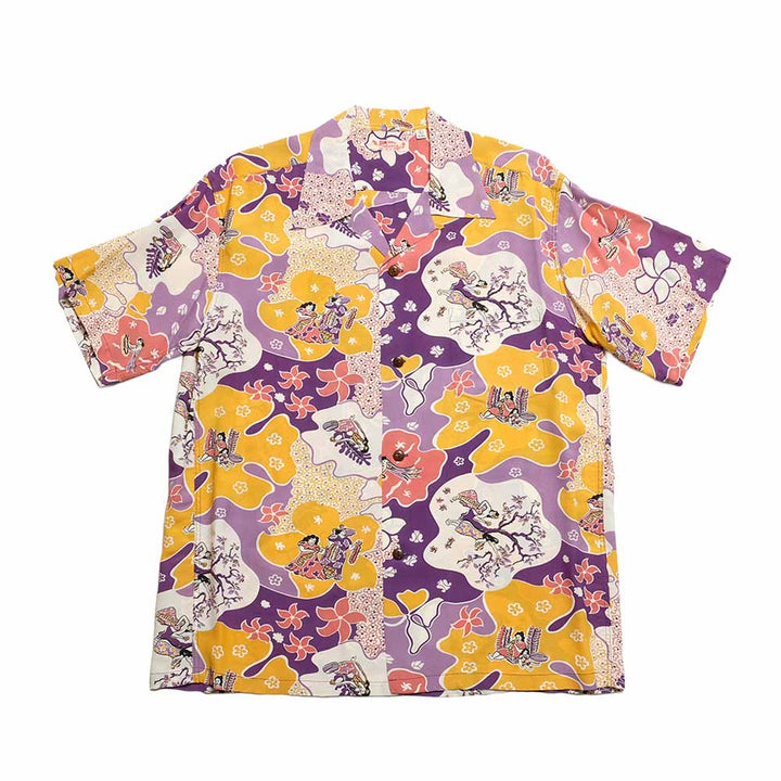 SUN SURF - S/S RAYON HAWAIIAN SHIRT - PARADISE HULA - SS39624