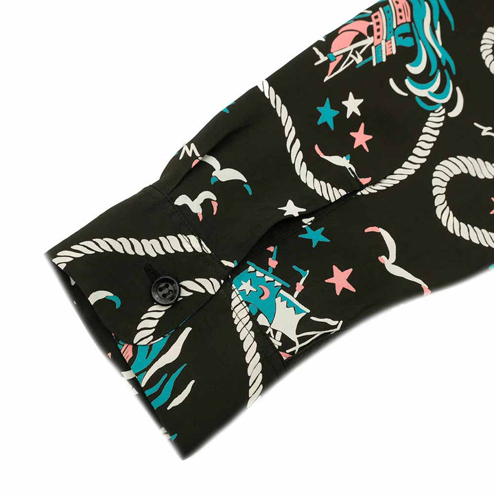 SUN SURF - STORE LIMITED - L/S RAYON HAWAIIAN SHIRT - AGE OF DISCOVERY - SS39429LS