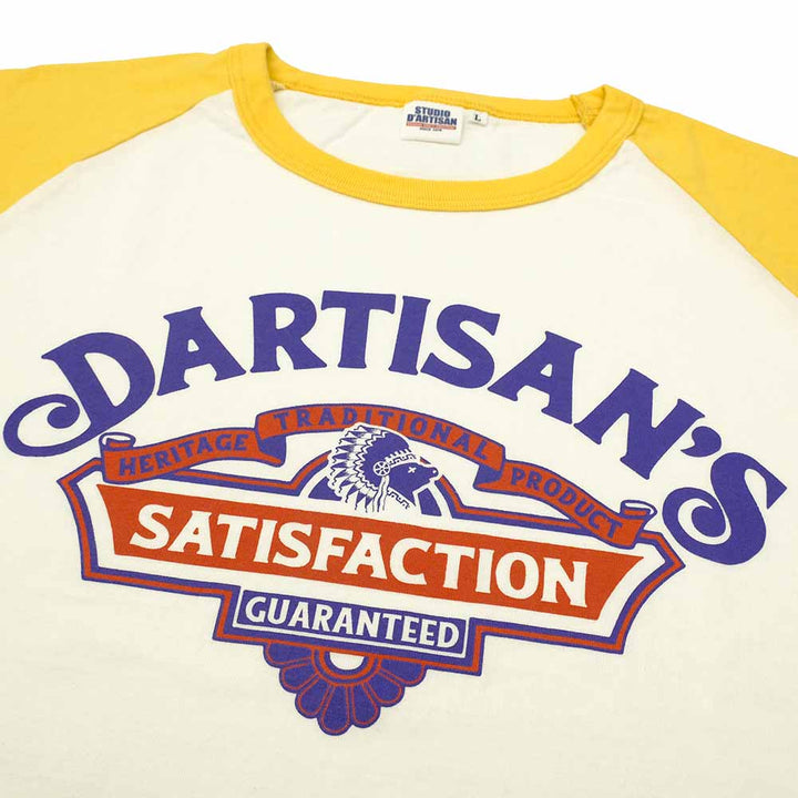 STUDIO D’ARTISAN - RAGLAN SLEEVE T-SHIRT - SATISFACTION - 8162A