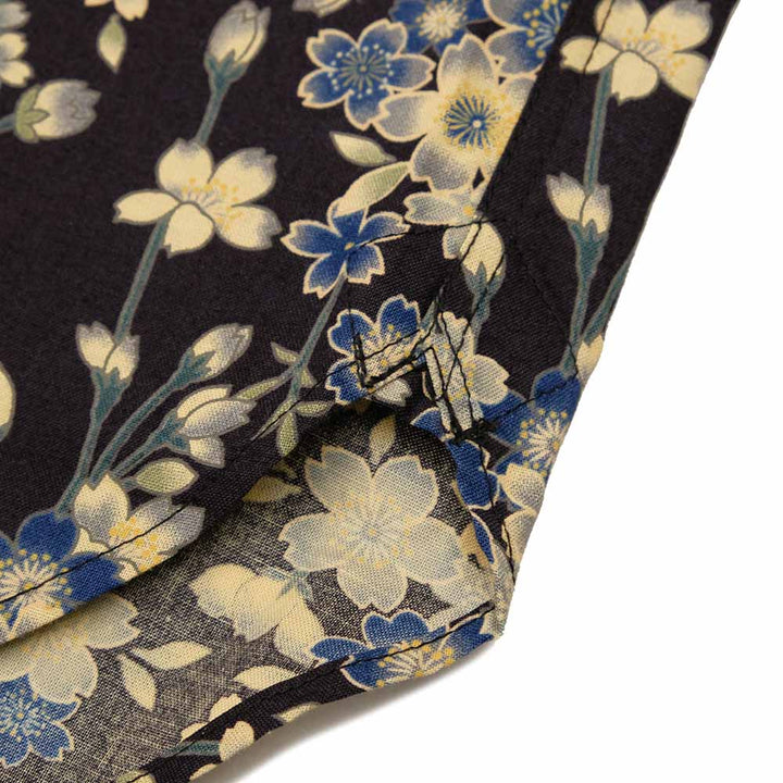 衣櫻 - シーチング素材 - 長袖レギュラーシャツ - 枝垂桜 - SA1744
