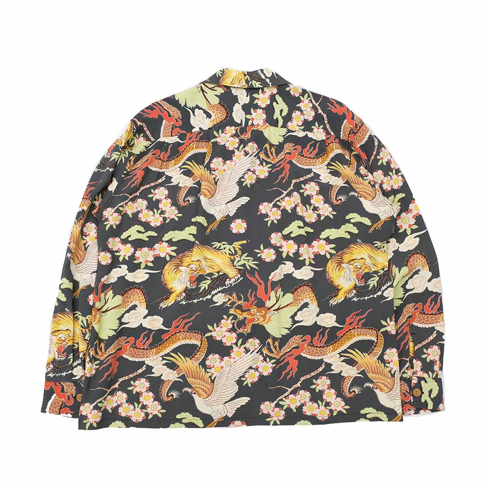 SUN SURF - L/S RAYON HAWAIIAN SHIRT - THE TRIANGULAR FIGHT - SS29404