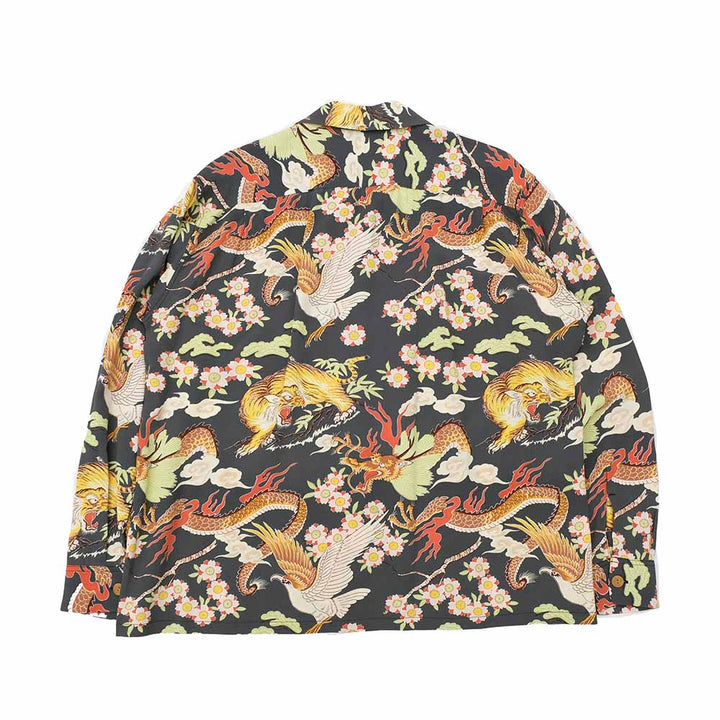 SUN SURF - L/S RAYON HAWAIIAN SHIRT - THE TRIANGULAR FIGHT - SS29404