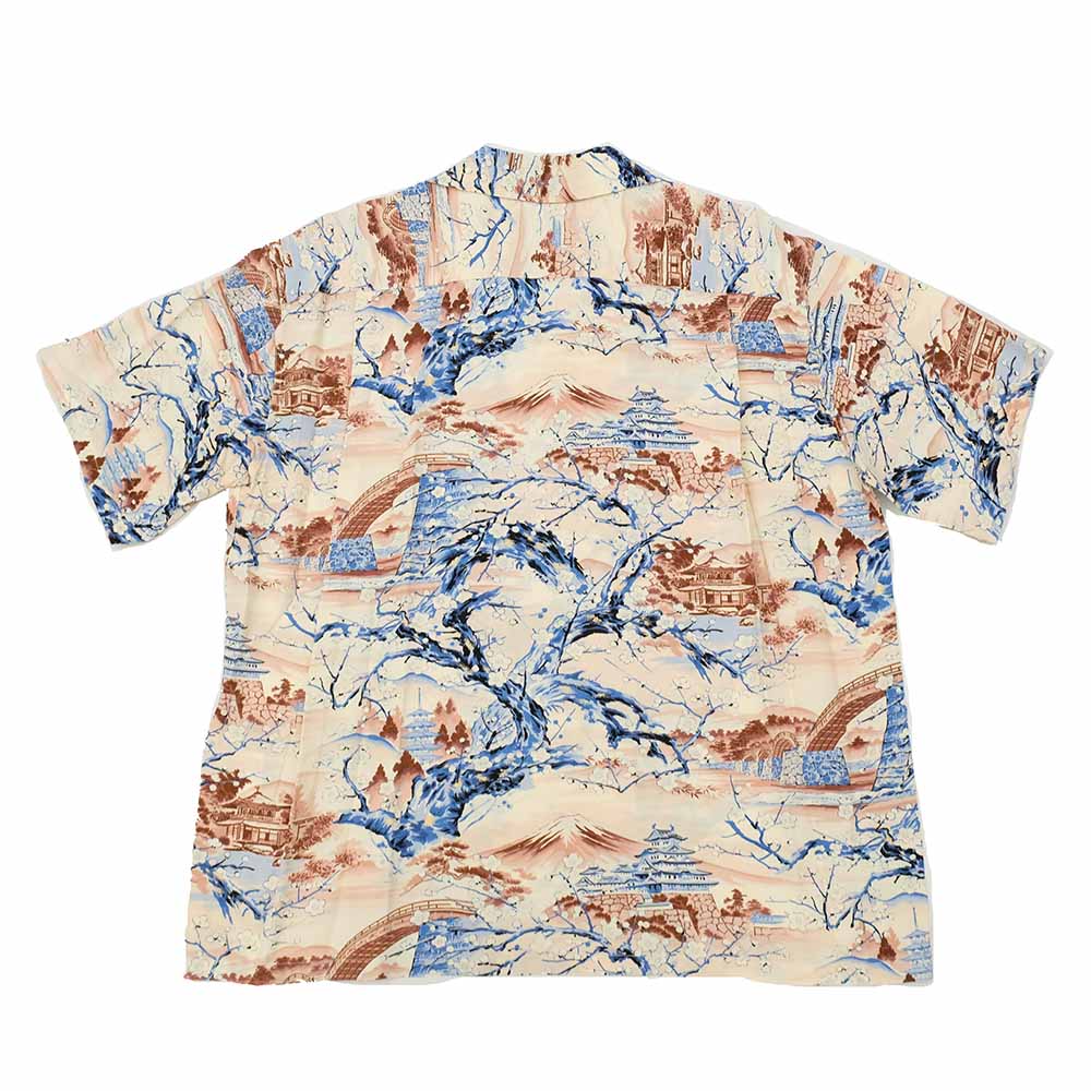 SUN SURF - RAYON HAWAIIAN SHIRT - SCENERY OF JAPAN - SS39422