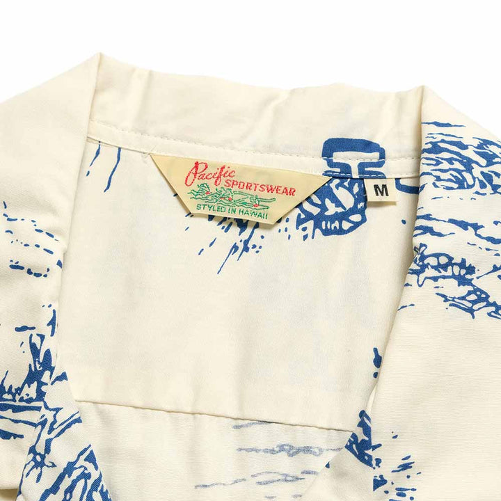 SUN SURF - COTTON BROAD HAWAIIAN SHIRT - ISLAND AVIATION - SS39698