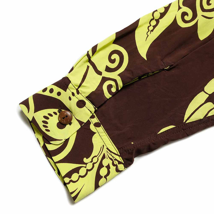 SUN SURF - STORE LIMITED - L/S RAYON HAWAIIAN SHIRT - PICTOGRAPH FLOWER - SS39616LS