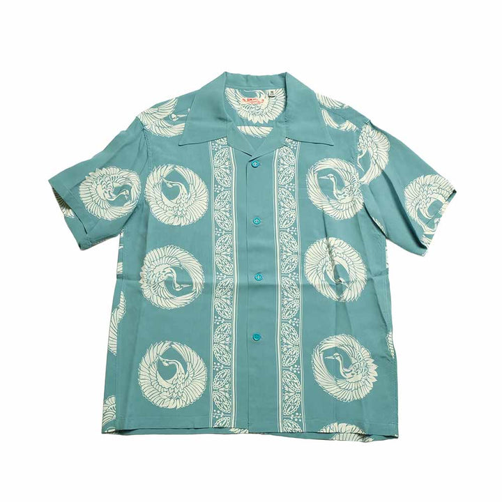 SUN SURF - RAYON HAWAIIAN SHIRT - ORIENTAL BORDER - SS39629