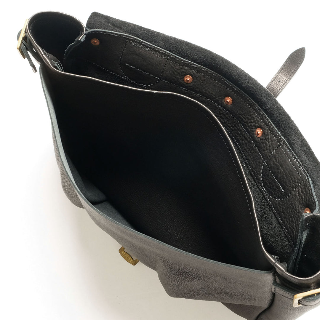 BONCOURA - Mail Bag Leather - Black - BO-MAIL-26