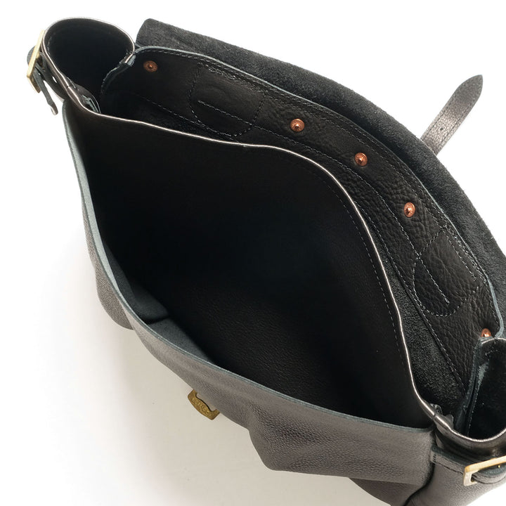 BONCOURA - Mail Bag Leather - Black - BO-MAIL-26