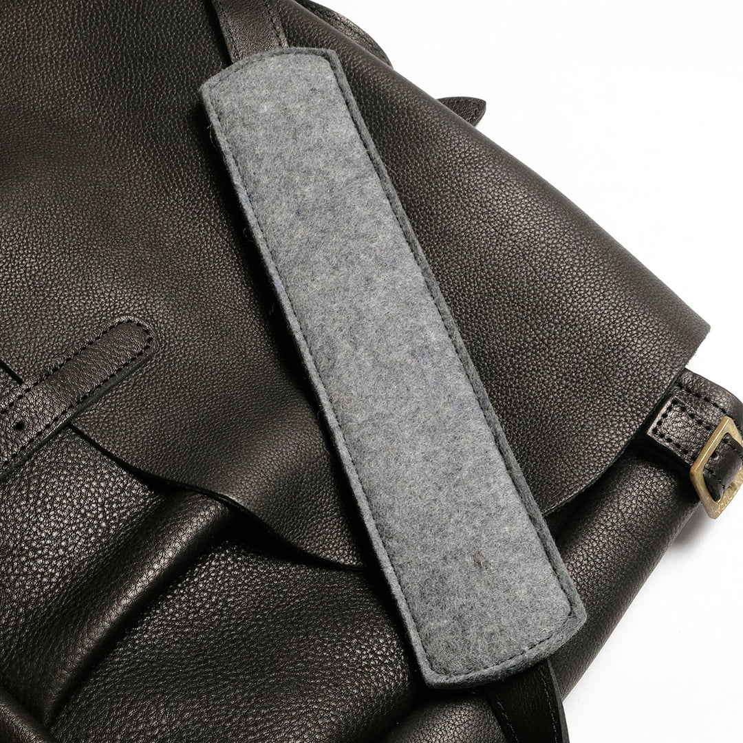 BONCOURA - Mail Bag Leather - Black - BO-MAIL-26