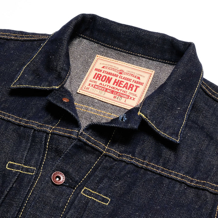 IRON HEART - 14oz Linen Denim 2nd Type Jacket - IHJ-163